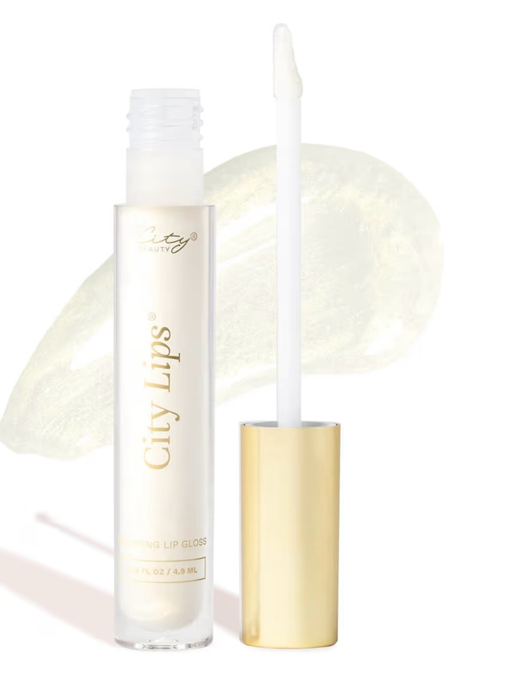 City Lips Clear Plumping Lip Gloss - Midnight Sparkle NIB